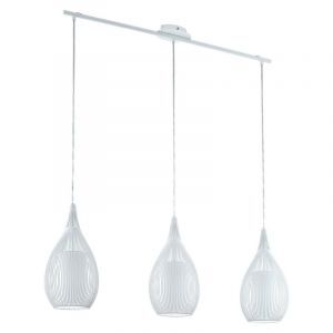Szklana nowoczesna lampa wisząca biała, Maritima
