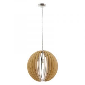 Drewniana lampa wisząca rustykalna, Bergama