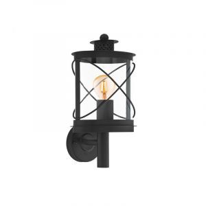 Plastikowa lampa zewnętrzna czarna, Alisia, IP44