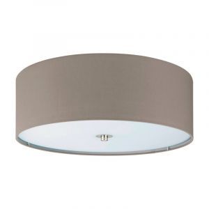 Tkanina nowoczesna lampa sufitowa ciemnoszara, Abano