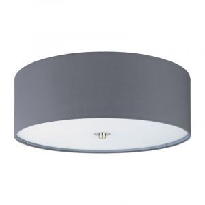 Tkanina nowoczesna lampa sufitowa szara, Abano