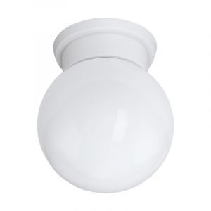 Szklana lampa sufitowa biała, Amira