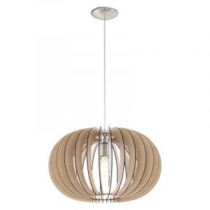 Drewniana lampa wisząca rustykalna, Kiran