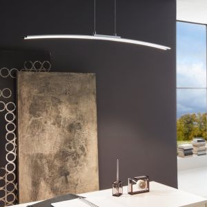 Aluminiowa nowoczesna lampa wisząca chromowana, Arantxa, 30W, 3000K LED