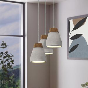 Betonowa lampa wisząca brązowa, Antonio
