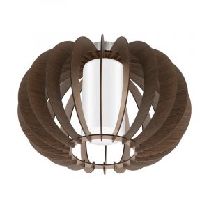 Drewniana rustykalna lampa sufitowa brązowa, Kiran
