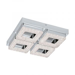 Plastikowy nowoczesny kinkiet chromowany, Arjo, 4W, 3000K LED