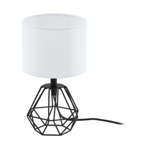 Tkanina design lampa stołowa czarna, Acri, z przełącznik