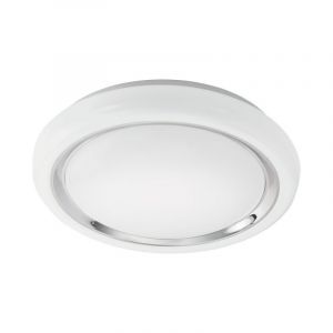 Plastikowa nowoczesna lampa sufitowa biała, Carmela, 18W, 3000K LED