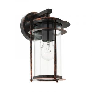 Szklana lampa zewnętrzna miedziana, Bijou, IP44