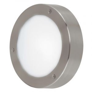 Plastikowa lampa zewnętrzna srebrna, Bob, IP44