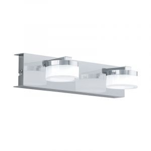 Plastikowy nowoczesny kinkiet chromowany, Busra, 7W, 3000K LED, IP44