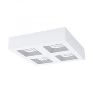 Stalowy nowoczesny plafon sufitowy biały, Olger, 6W, 3000K LED