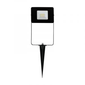Aluminiowa nowoczesna lampa dogruntowa czarna, Joey, IP65, z przełącznik