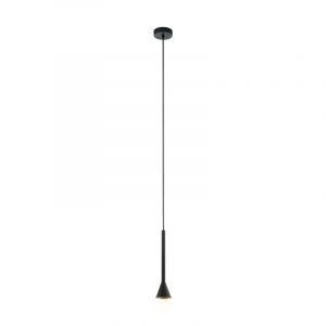 Stalowa lampa wisząca czarna, Marielle
