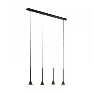 Stalowa lampa wisząca czarna, Marielle