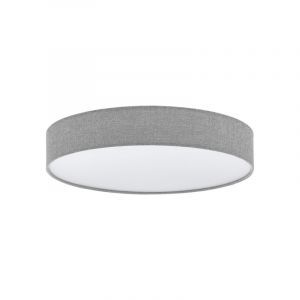 Plastikowa nowoczesna lampa sufitowa szara, Sila, 40W, regulowana ciepła do zimnej bieli LED, z pilot