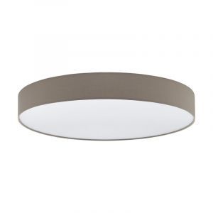 Plastikowa nowoczesna lampa sufitowa ciemnoszara, Sila, 60W, regulowana ciepła do zimnej bieli LED, z pilot