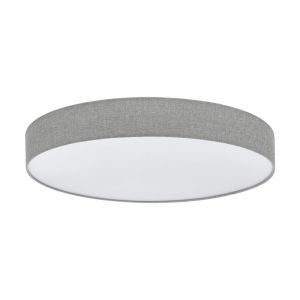 Plastikowa nowoczesna lampa sufitowa szara, Sila, 60W, regulowana ciepła do zimnej bieli LED, z pilot