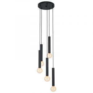 Metalowa lampa wisząca czarna, Nicholas