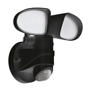 Plastikowy kinkiet zewnętrzny z czujnikiem ruchu czarny, Joselien, 6W, 5000K LED, IP44