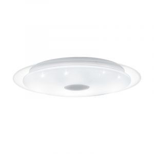 Stalowy plafon sufitowy przezroczysty, Dunya, 24W, regulowany kolor LED