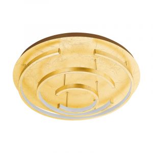 Stalowy nowoczesny plafon sufitowy złoty, Sameer, 24W, 3000K LED