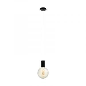 Stalowa lampa wisząca czarna, Samed