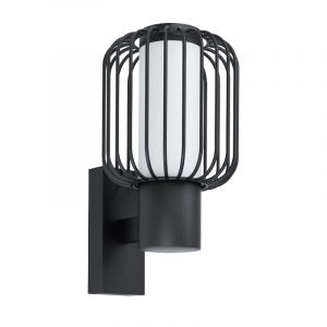 Stalowa nowoczesna lampa zewnętrzna czarna, Latife, IP44