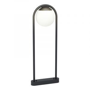 Stalowa nowoczesna lampa zewnętrzna czarna, Lynne, IP44