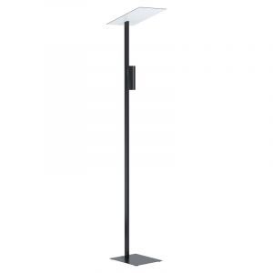 Aluminiowa nowoczesna lampa stojąca biała, Annegreet, z przełącznik