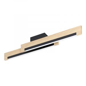 Drewniany plafon sufitowy brązowy, Ludovica, 10W, 3000K LED