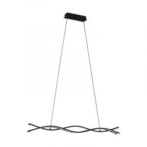 Stalowa nowoczesna lampa wisząca czarna, Arantxa, 36W, 3000K LED