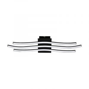 Aluminiowy nowoczesny plafon sufitowy czarny, Therese, 21W, 3000K LED