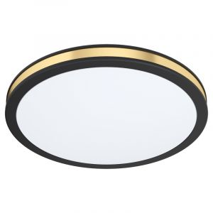 Stalowy nowoczesny plafon sufitowy czarny, Rivano, 11W, 3000K LED