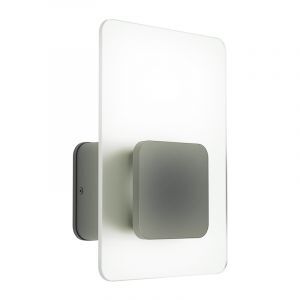 Plastikowa nowoczesna lampa zewnętrzna antracytowa, Lutske, 10W, 3000K LED, IP44