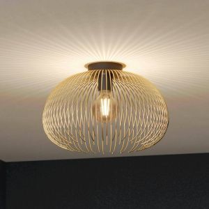 Aluminiowa industrialna lampa sufitowa złota, Keimpe