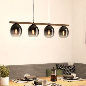 Aluminiowa design lampa wisząca brązowa, Frida