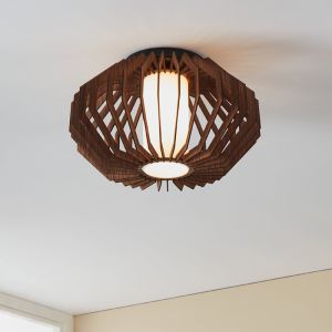 Drewniana lampa sufitowa brązowa, Lianda