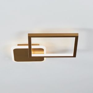 Aluminiowa nowoczesna lampa sufitowa złota, Sivan, 15W, regulowana ciepła do zimnej bieli LED, ściemniana w 3 krokach