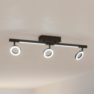 Aluminiowy nowoczesny spot sufitowy czarny, Madelinde, 3,2W, 3000K LED