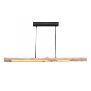 Drewniana lampa wisząca brązowa, Abbas, 25W, 3000K LED