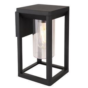 Plastikowa nowoczesna lampa zewnętrzna czarna, Vildan, IP44