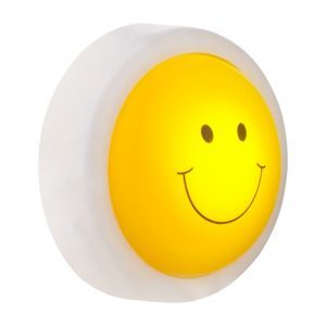 Plastikowa lampka nocna dla dzieci żółta, Ather, 1W, 6500K LED