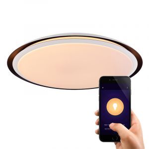 Metalowa nowoczesna inteligentna lampa sufitowa biała, Invo, 40W, regulowana ciepła do zimnej bieli LED