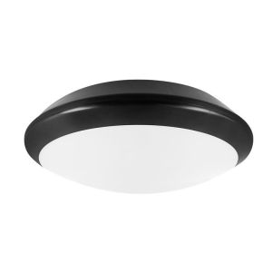 Plastikowy oświetlenie klatki schodowej czarny, Nortom, 15W, 4000K LED, IP66