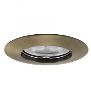 Aluminiowa oprawa sufitowa wpuszczana brązowa, Rudo