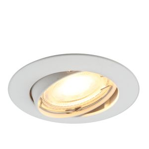 Aluminiowa oprawa sufitowa wpuszczana biała, Agata