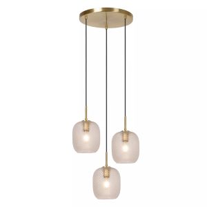 Złota lampa wisząca retro, Alicent