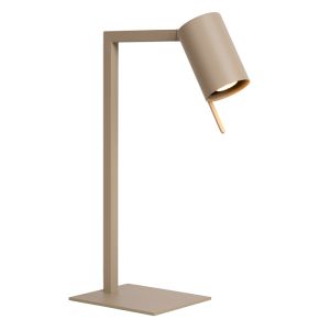 Ciemnoszara lampa biurkowa nowoczesna, Lesley, z przełącznik